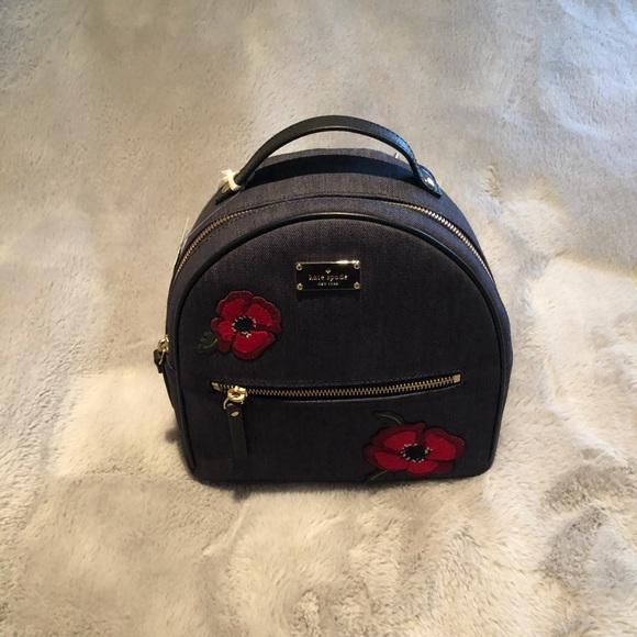 Kate Spade Sammi Grove Street Small Denim Backpack - Picture 2 of 5
